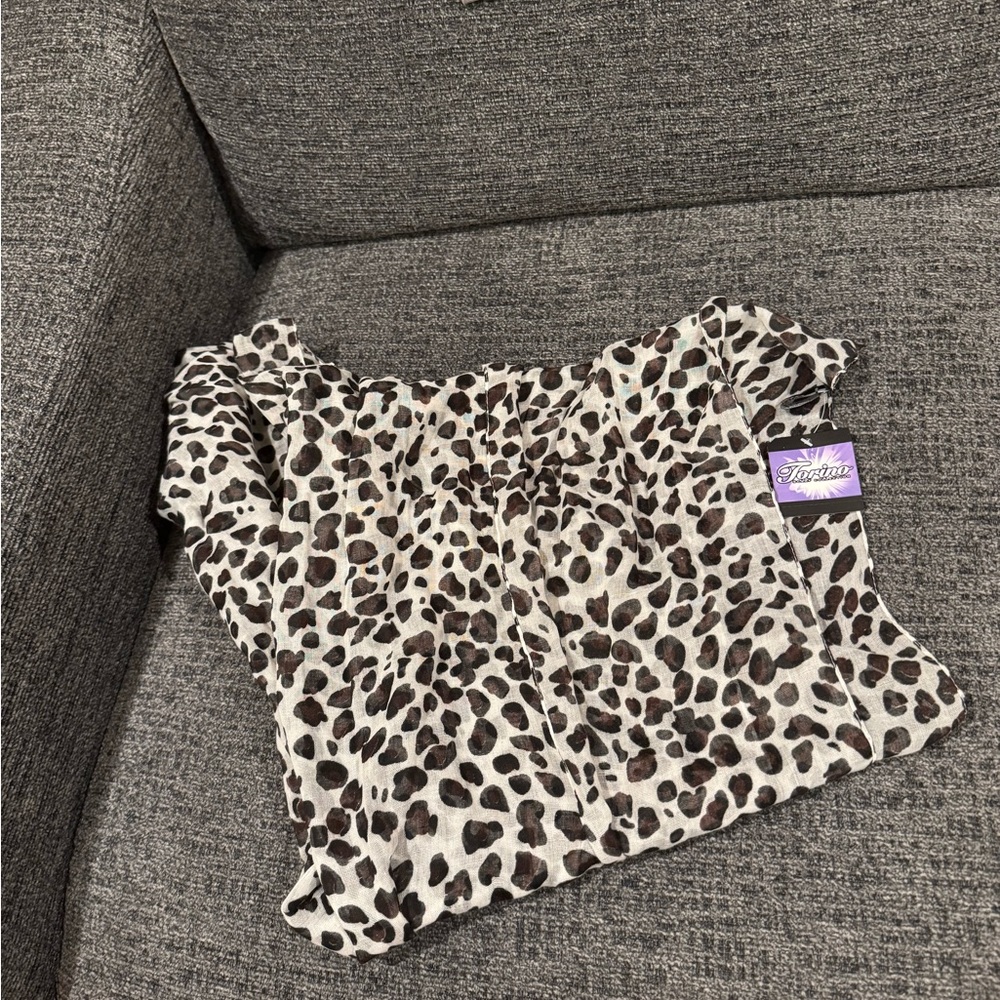 Leopard Print Scarf